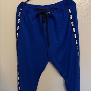 Stylish Blue Joggers with Black Drawstring by PINK Victoria's Secret